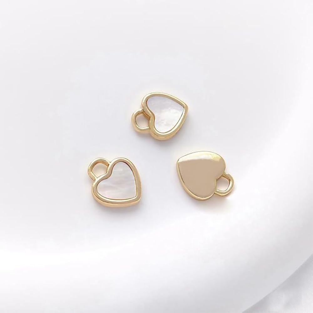 Amazon.co.jp: [UNI STONE] 天然白蝶貝 14KGF チャーム